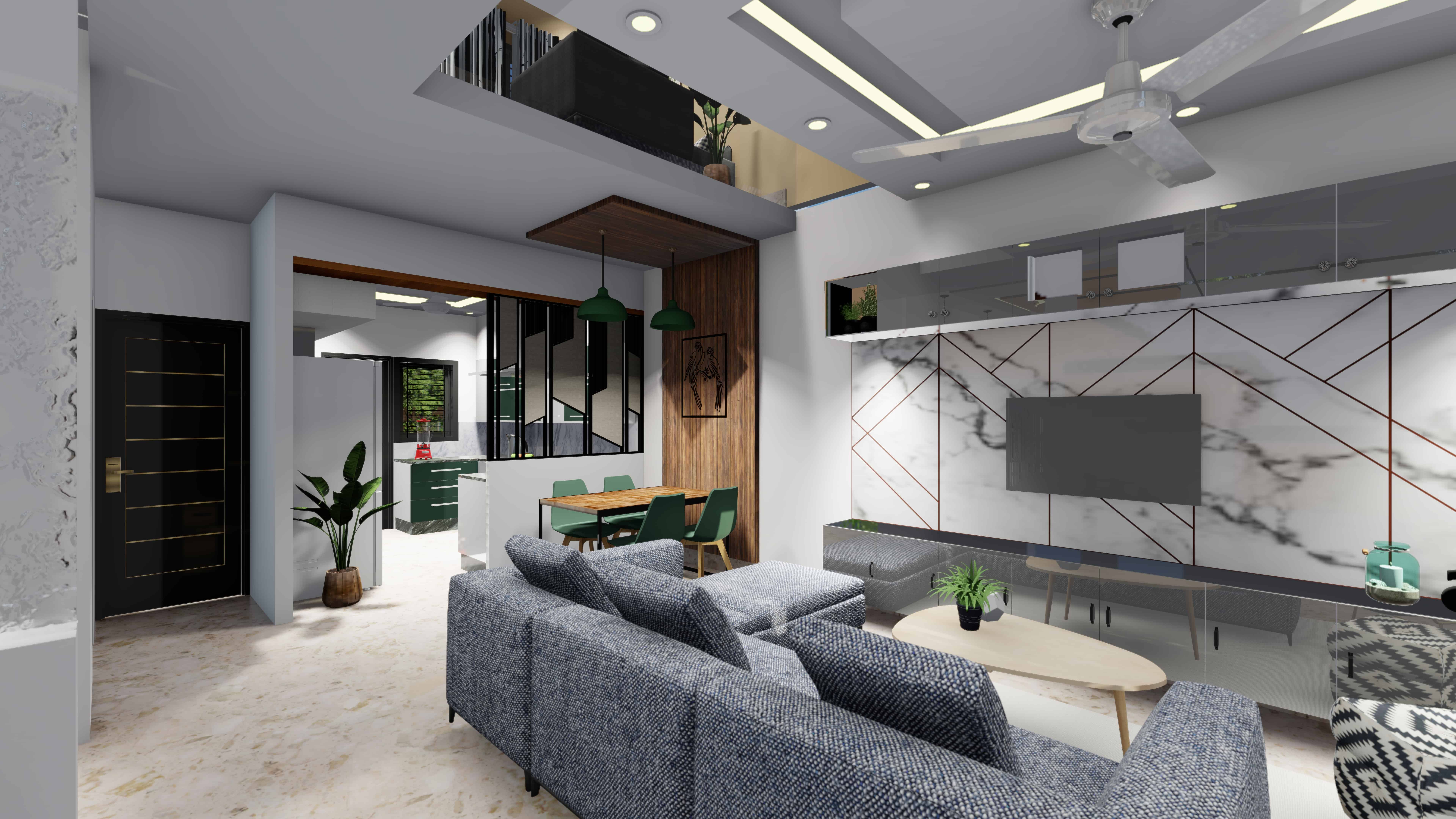 Living area design by Kiyo