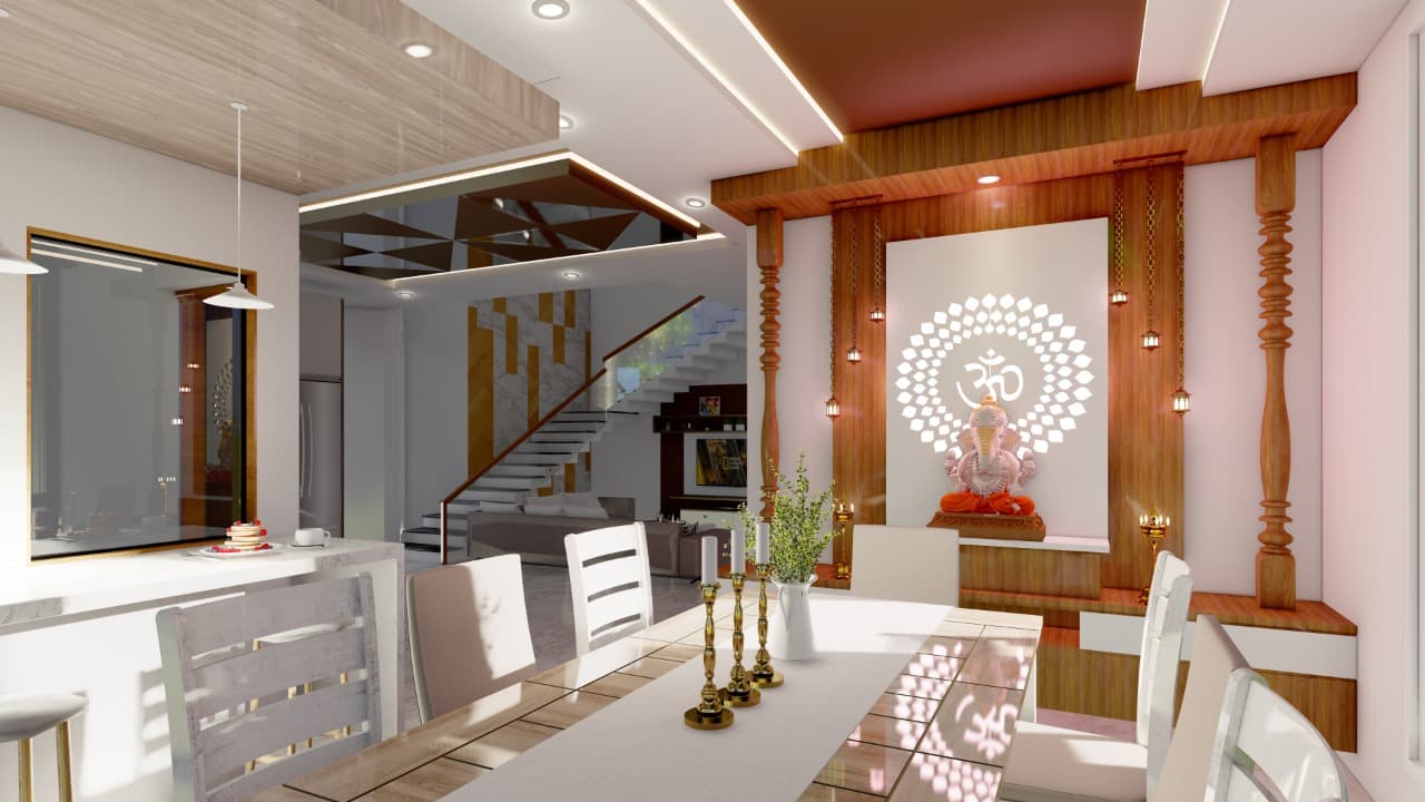 Pooja unit design by Kiyo